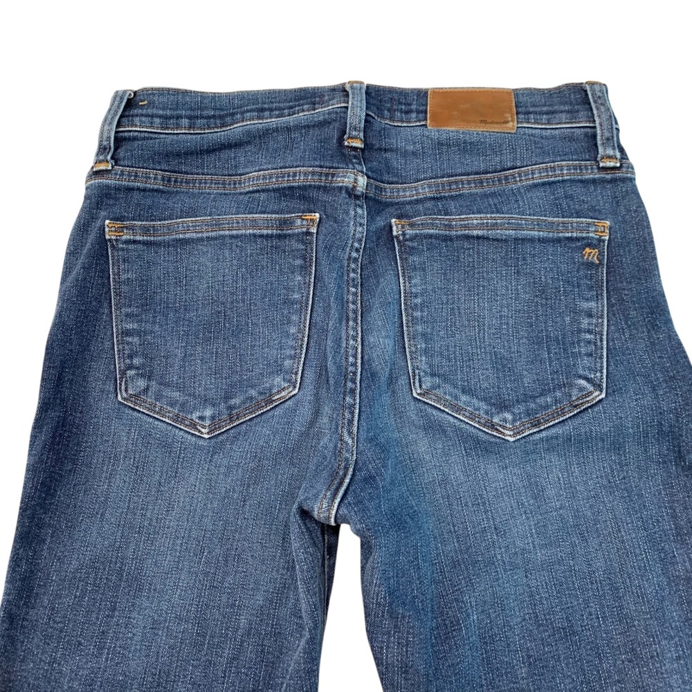Madewell Womens Size 29 Medium Wash Slim Straight Stretch Jeans Denim 28" Inseam - Picture 6 of 10